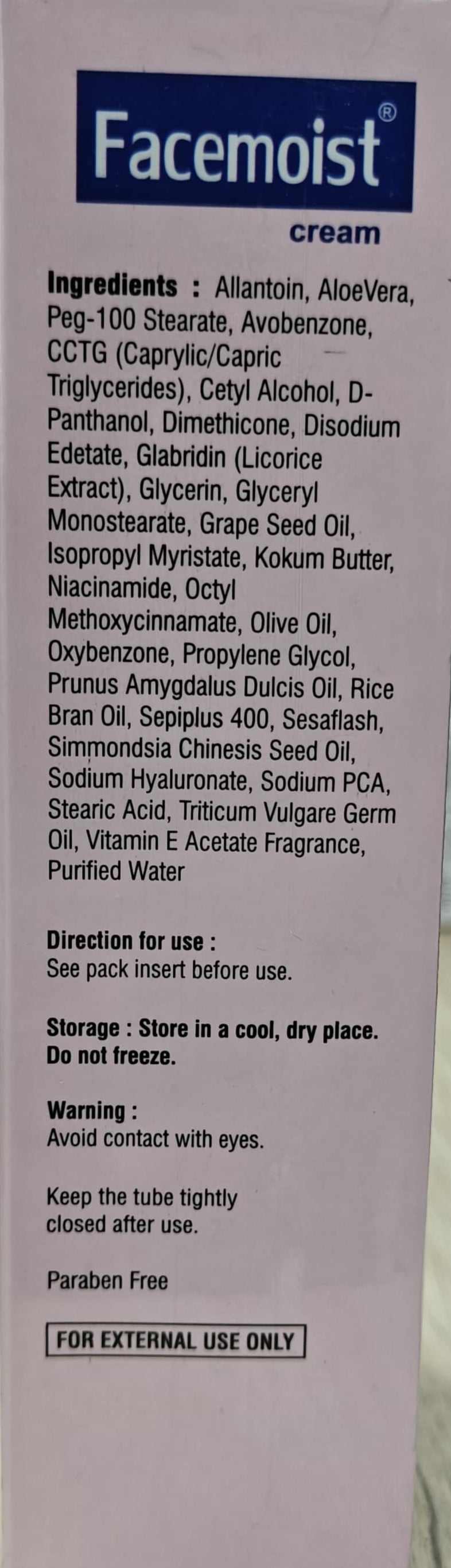 Face Moist Cream