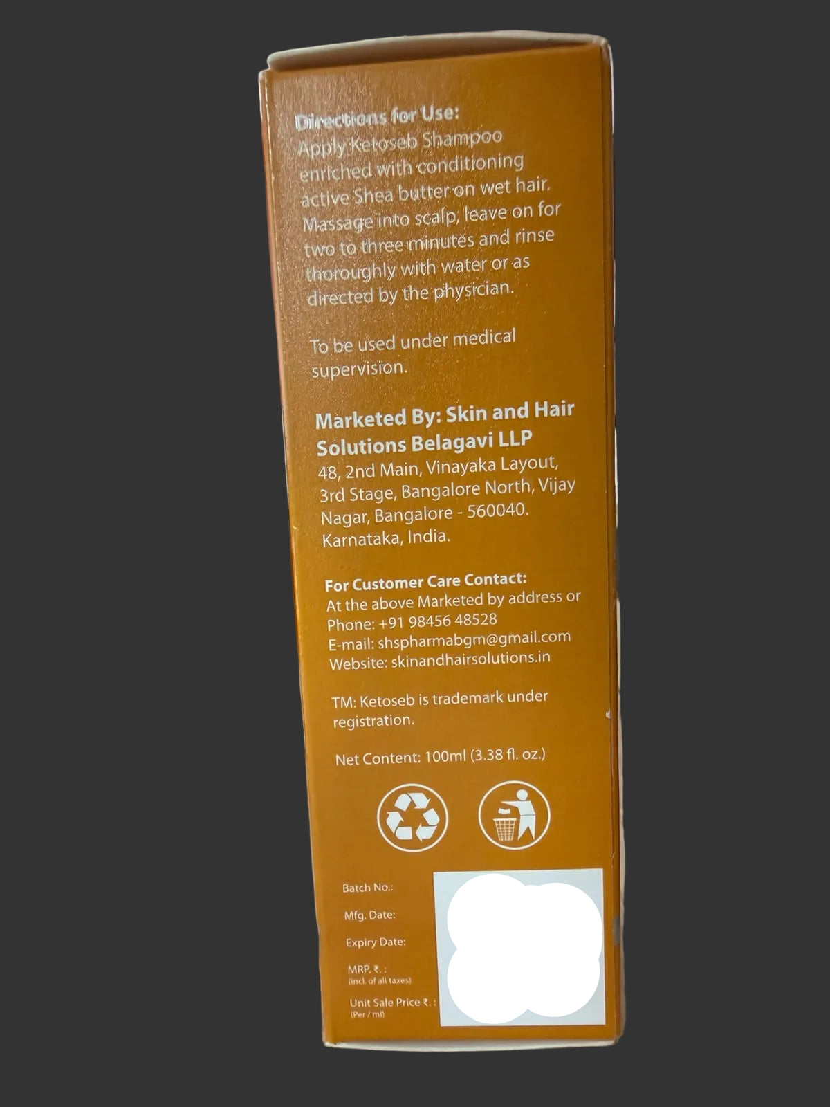Ketoseb Anti Dandruff Shampoo