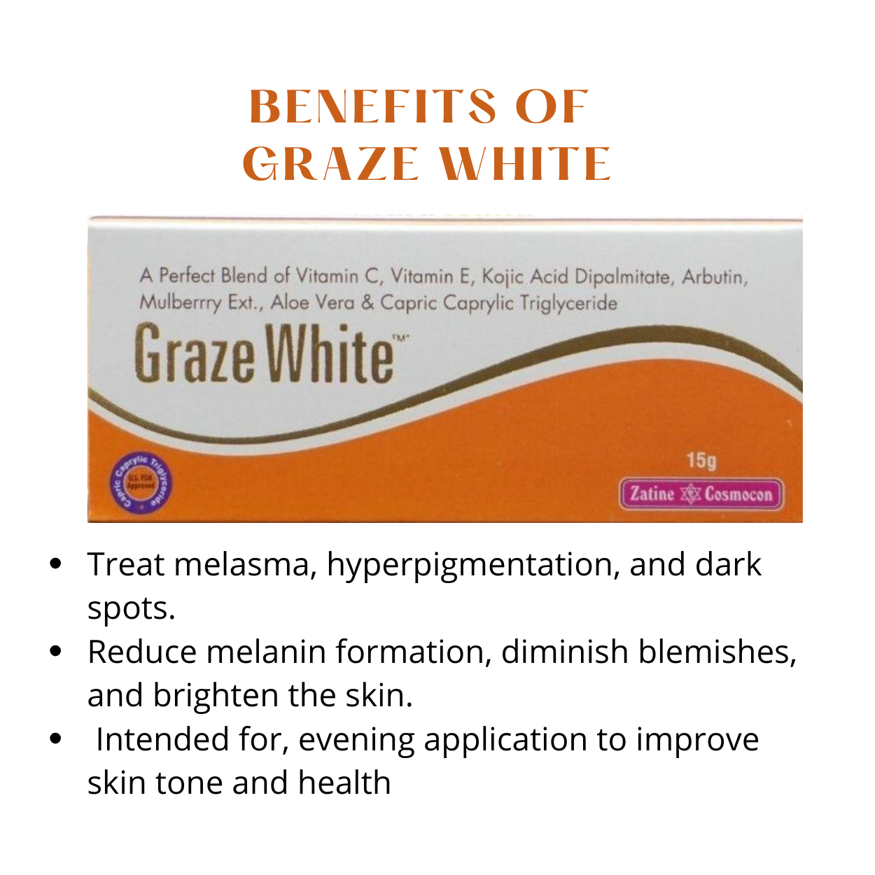 Grazewhite Cream 15gm