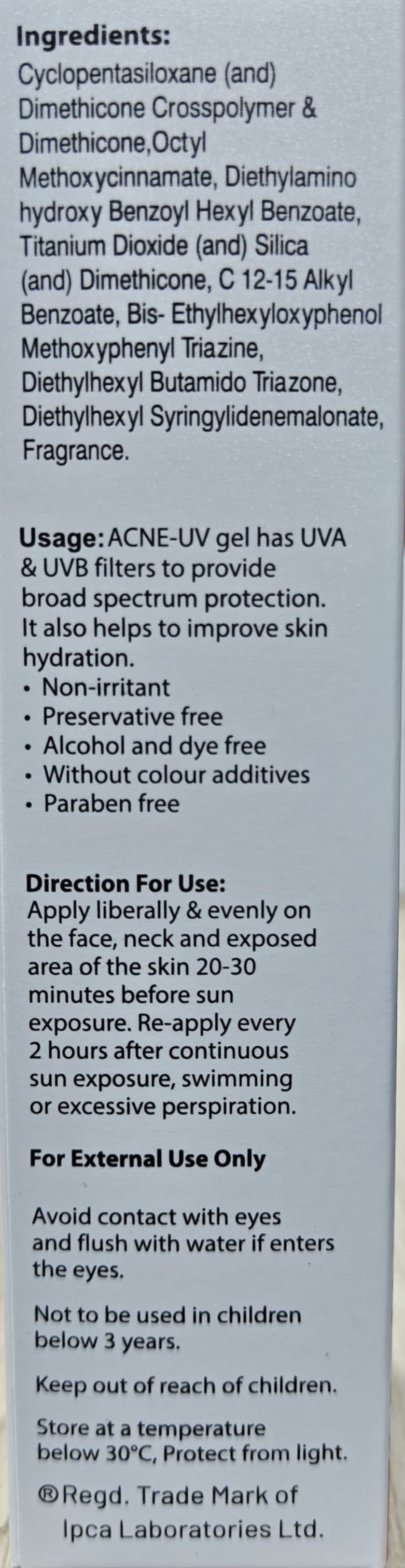 Acne UV Gel