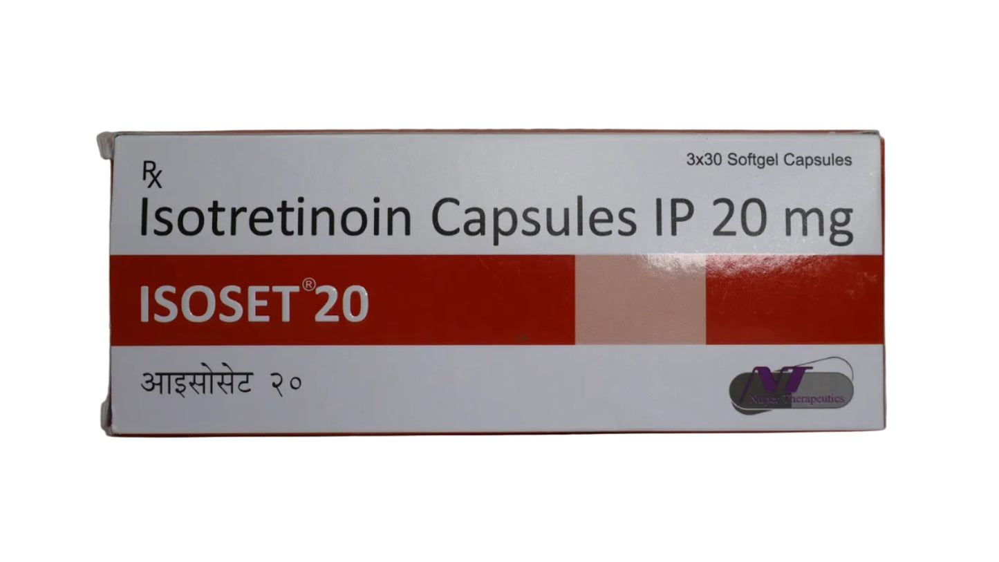 ISOSET 20MG CAPSULES