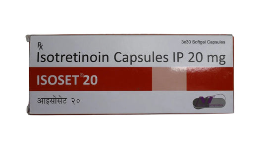 ISOSET 20MG CAPSULES