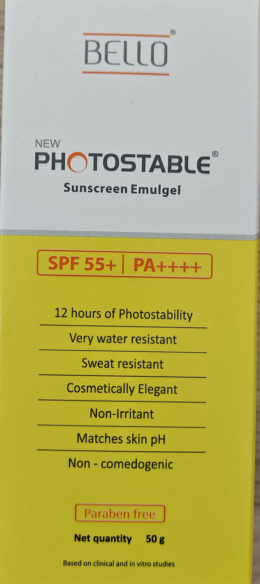 Photostable Sunscreen Emulgel